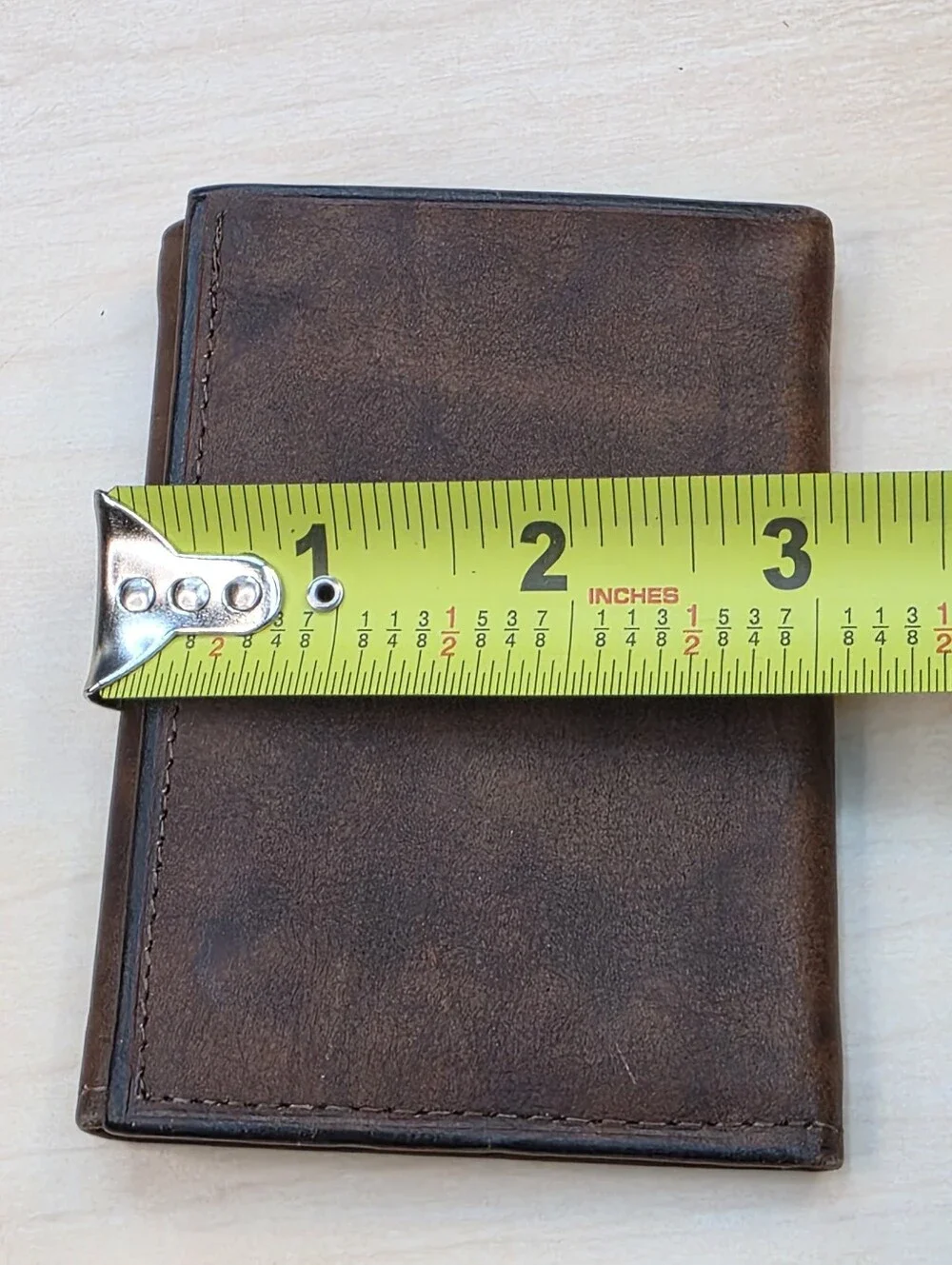 Vintage Rolfs American Classic Brown Cowhide Leather Trifold Wallet